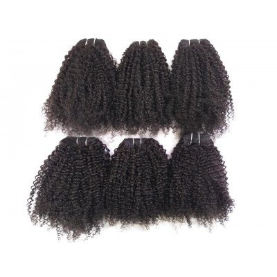 Wholesale 100% Peruvian curly bundles hair TOP QUALITY  Tight curl hair